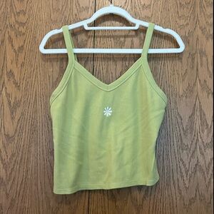 Flower girl sage green tank